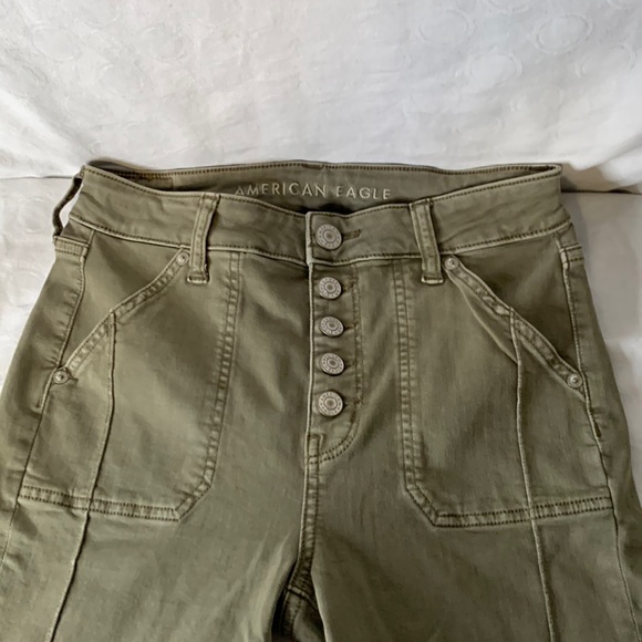 American Eagle Button Fly Jeans Size 8 regular - Picture 1 of 9